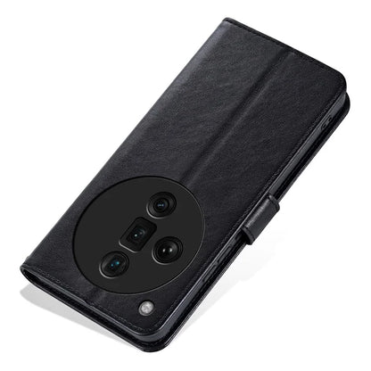 AZNS For Oppo Find X7 Ultra Leather Case Flip Wallet Phone Stand Shockproof Cover