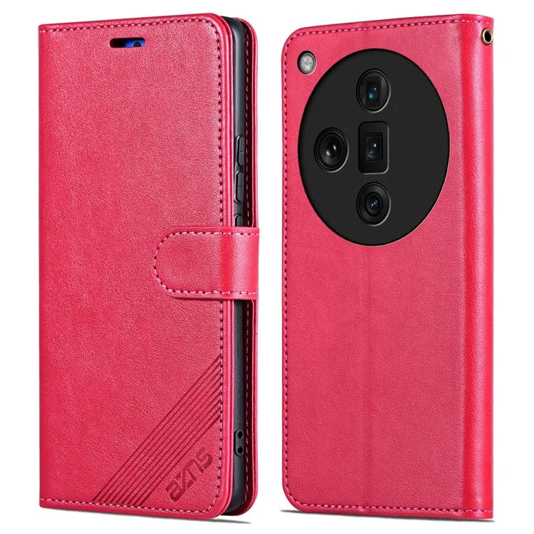 AZNS For Oppo Find X7 Ultra Leather Case Flip Wallet Phone Stand Shockproof Cover