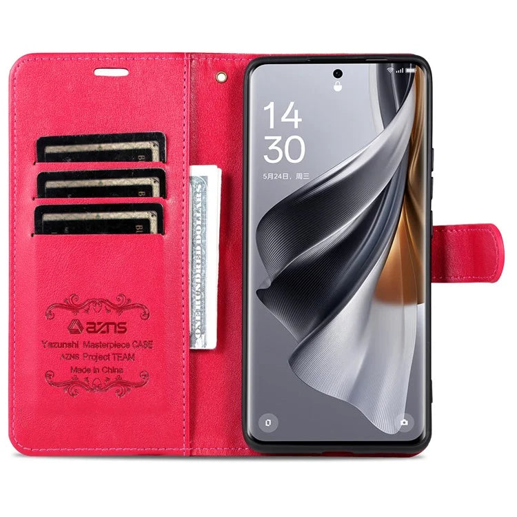 AZNS For Oppo Find X7 Ultra Leather Case Flip Wallet Phone Stand Shockproof Cover