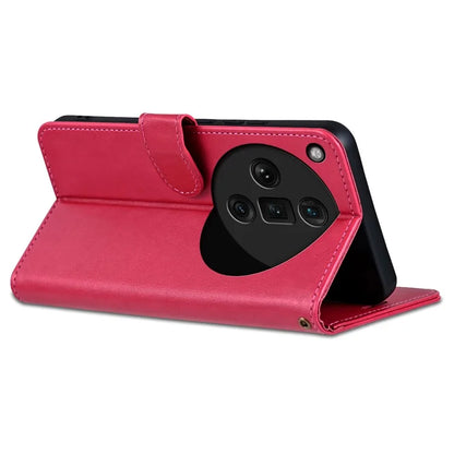 AZNS For Oppo Find X7 Ultra Leather Case Flip Wallet Phone Stand Shockproof Cover
