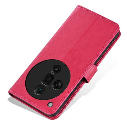 AZNS For Oppo Find X7 Ultra Leather Case Flip Wallet Phone Stand Shockproof Cover