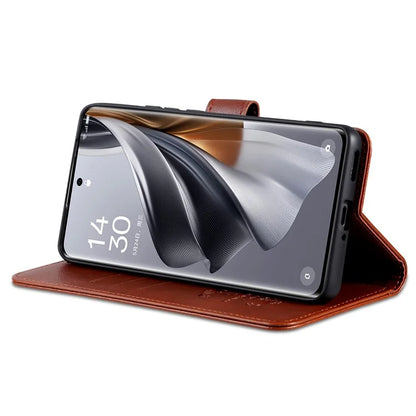 AZNS For Oppo Find X7 Ultra Leather Case Flip Wallet Phone Stand Shockproof Cover