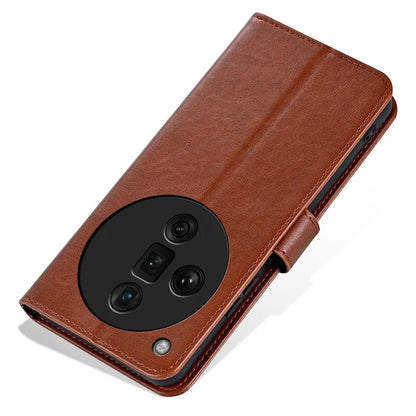 AZNS For Oppo Find X7 Ultra Leather Case Flip Wallet Phone Stand Shockproof Cover