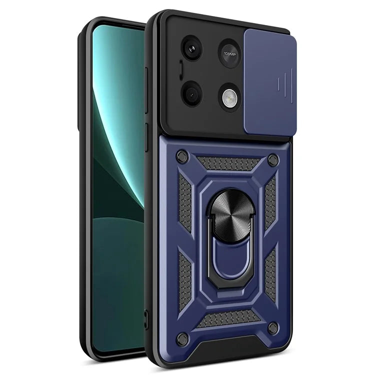 For Xiaomi Redmi Note 13 5G Phone Case Slide Lens Protection Shockproof Cover