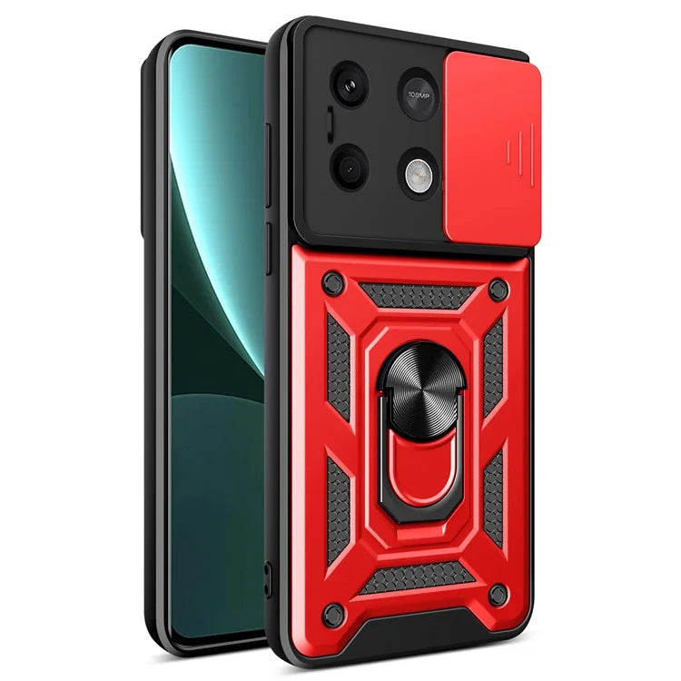 For Xiaomi Redmi Note 13 5G Phone Case Slide Lens Protection Shockproof Cover