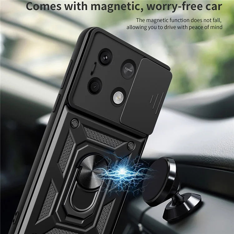For Xiaomi Redmi Note 13 5G Phone Case Slide Lens Protection Shockproof Cover