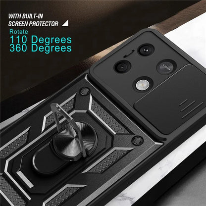 For Xiaomi Redmi Note 13 5G Phone Case Slide Lens Protection Shockproof Cover