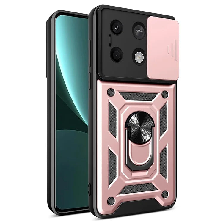 For Xiaomi Redmi Note 13 5G Phone Case Slide Lens Protection Shockproof Cover
