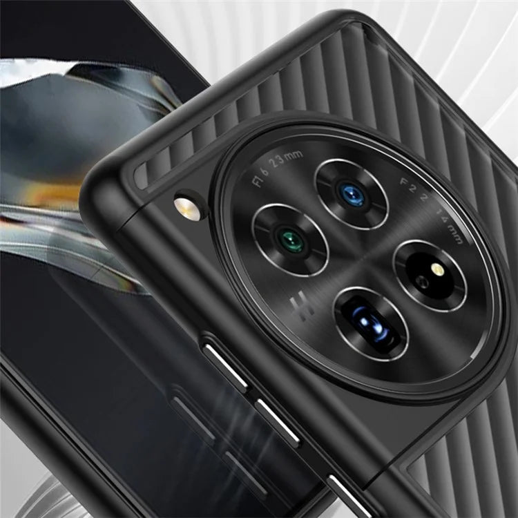 For OnePlus 12 5G Case Twill Stripe PC + TPU Protective Phone Cover
