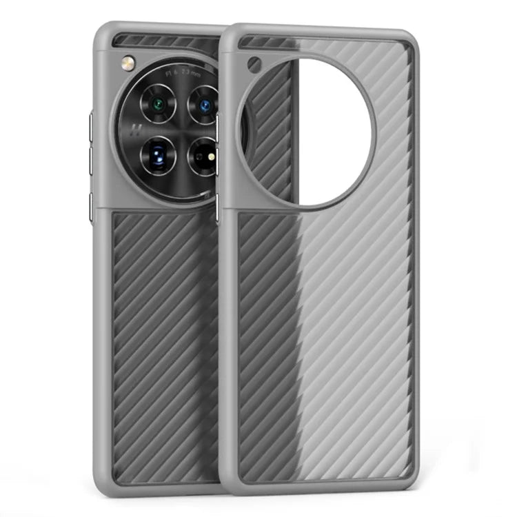 For OnePlus 12 5G Case Twill Stripe PC + TPU Protective Phone Cover