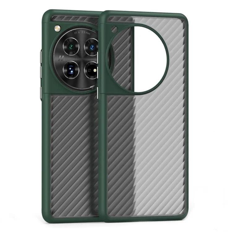For OnePlus 12 5G Case Twill Stripe PC + TPU Protective Phone Cover