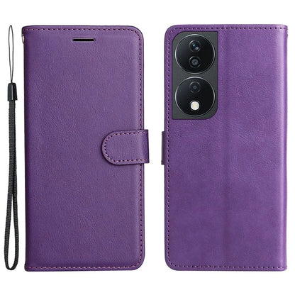 KT Leather Series-2 for Honor X7b 4G Leather Phone Case Solid Color Shockproof Cover