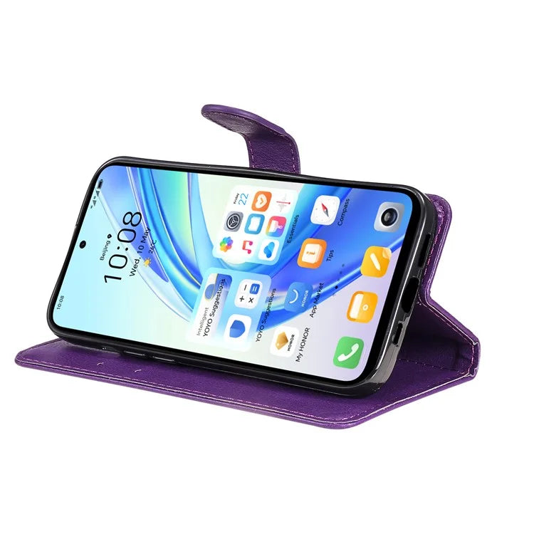 KT Leather Series-2 for Honor X7b 4G Leather Phone Case Solid Color Shockproof Cover