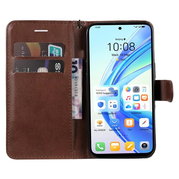 KT Leather Series-2 for Honor X7b 4G Leather Phone Case Solid Color Shockproof Cover