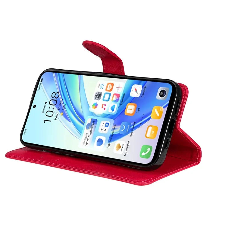 KT Leather Series-2 for Honor X7b 4G Leather Phone Case Solid Color Shockproof Cover