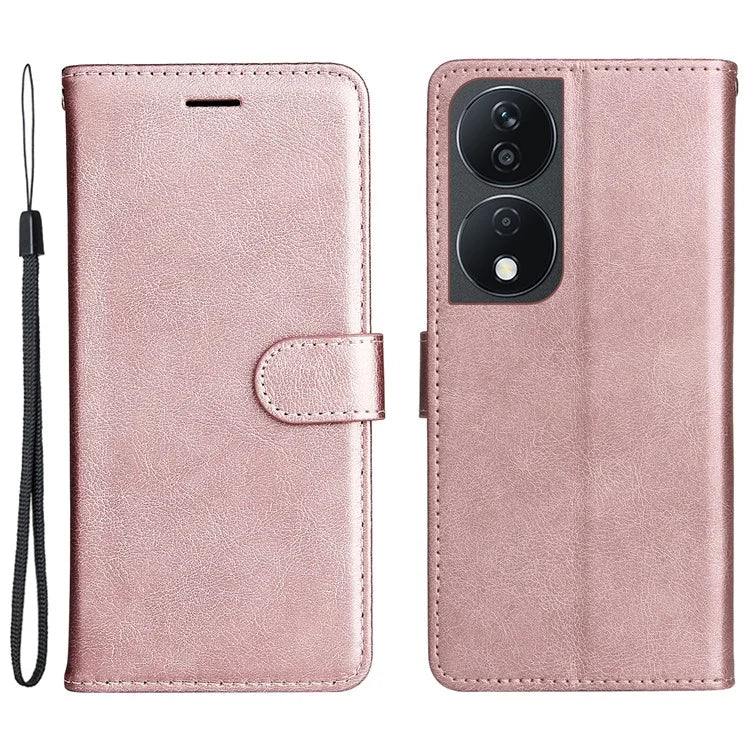 KT Leather Series-2 for Honor X7b 4G Leather Phone Case Solid Color Shockproof Cover