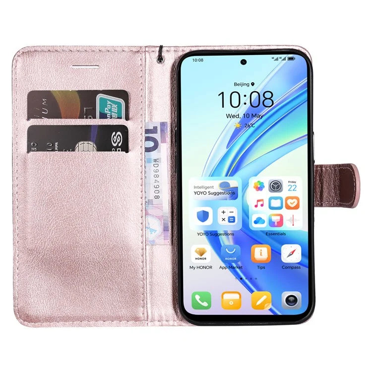KT Leather Series-2 for Honor X7b 4G Leather Phone Case Solid Color Shockproof Cover