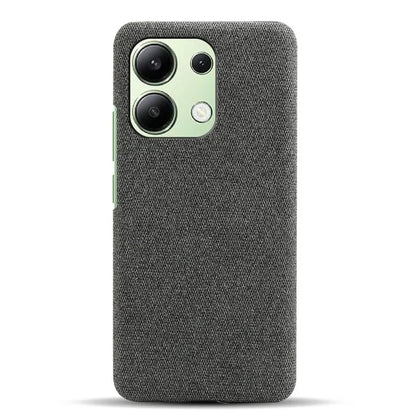 For Xiaomi Redmi Note 13 4G Phone Case Hard PC+Cloth Anti-slip Cover