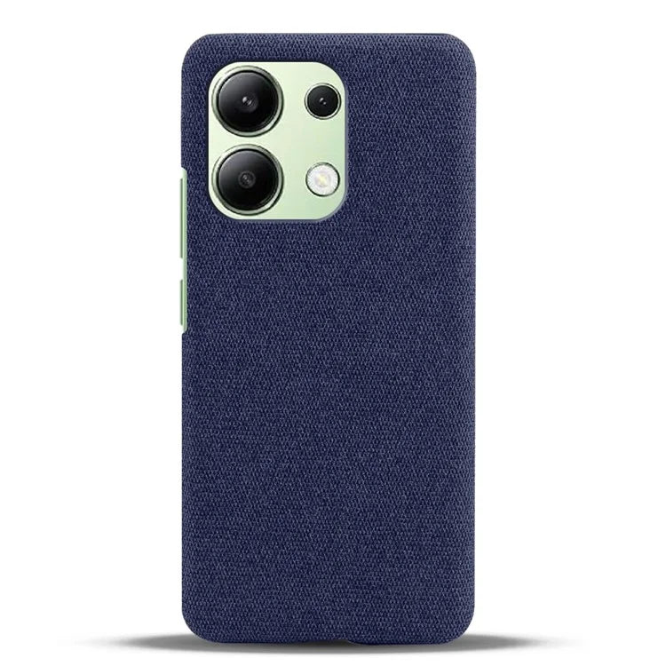 For Xiaomi Redmi Note 13 4G Phone Case Hard PC+Cloth Anti-slip Cover