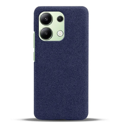 For Xiaomi Redmi Note 13 4G Phone Case Hard PC+Cloth Anti-slip Cover