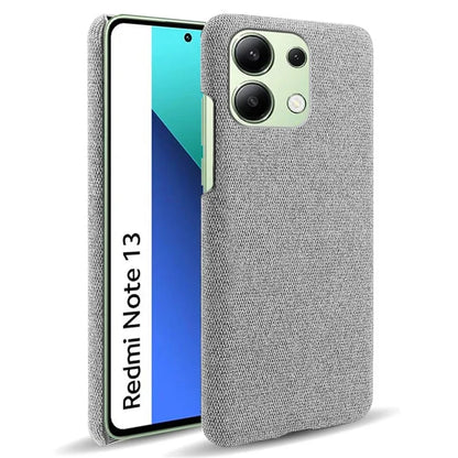 For Xiaomi Redmi Note 13 4G Phone Case Hard PC+Cloth Anti-slip Cover