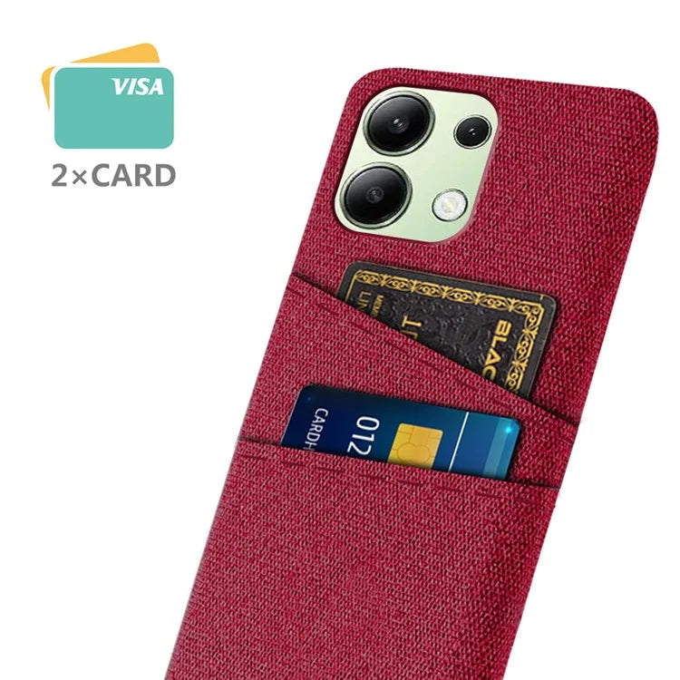 For Xiaomi Redmi Note 13 4G Phone Case Hard Protective Cover with Dual Card Holder