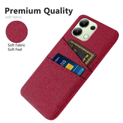 For Xiaomi Redmi Note 13 4G Phone Case Hard Protective Cover with Dual Card Holder