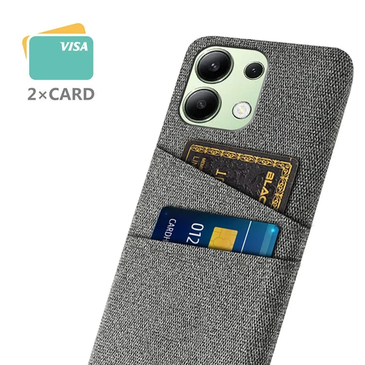 For Xiaomi Redmi Note 13 4G Phone Case Hard Protective Cover with Dual Card Holder