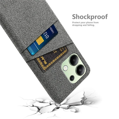 For Xiaomi Redmi Note 13 4G Phone Case Hard Protective Cover with Dual Card Holder