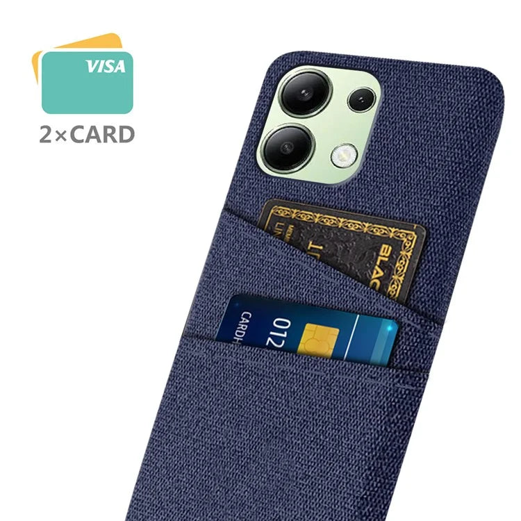 For Xiaomi Redmi Note 13 4G Phone Case Hard Protective Cover with Dual Card Holder