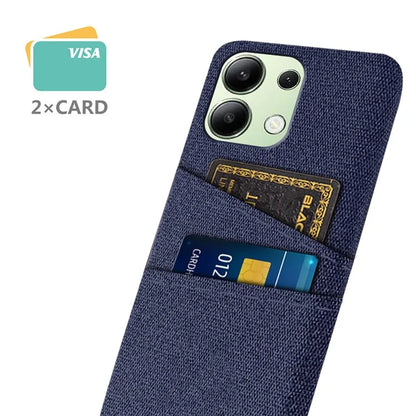 For Xiaomi Redmi Note 13 4G Phone Case Hard Protective Cover with Dual Card Holder