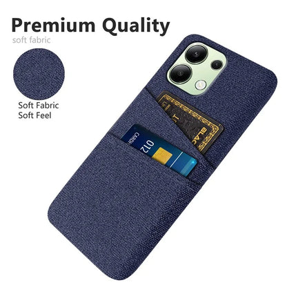 For Xiaomi Redmi Note 13 4G Phone Case Hard Protective Cover with Dual Card Holder