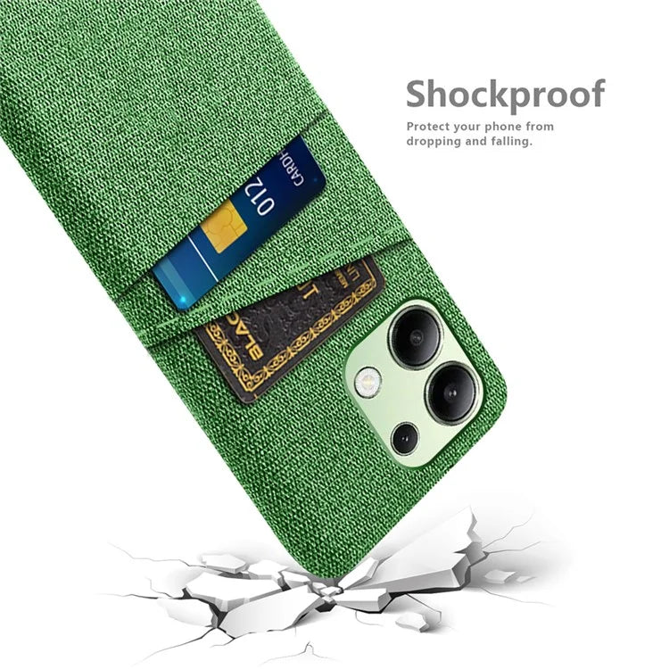 For Xiaomi Redmi Note 13 4G Phone Case Hard Protective Cover with Dual Card Holder