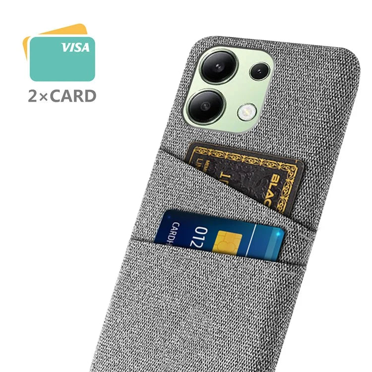 For Xiaomi Redmi Note 13 4G Phone Case Hard Protective Cover with Dual Card Holder