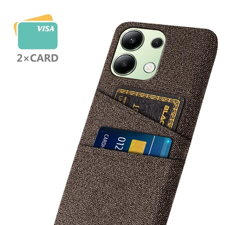 For Xiaomi Redmi Note 13 4G Phone Case Hard Protective Cover with Dual Card Holder