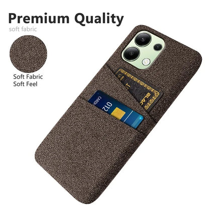 For Xiaomi Redmi Note 13 4G Phone Case Hard Protective Cover with Dual Card Holder