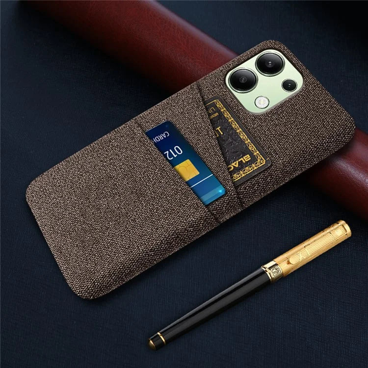 For Xiaomi Redmi Note 13 4G Phone Case Hard Protective Cover with Dual Card Holder