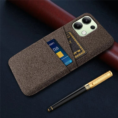For Xiaomi Redmi Note 13 4G Phone Case Hard Protective Cover with Dual Card Holder