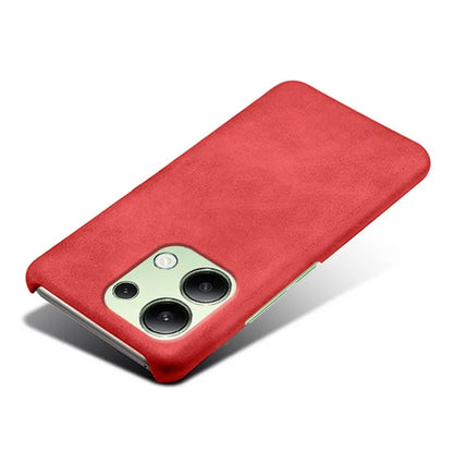 For Xiaomi Redmi Note 13 4G Phone Case Calf Textured Cushion Protective Cover