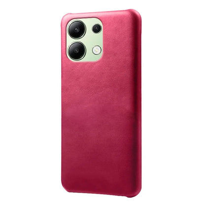 For Xiaomi Redmi Note 13 4G Phone Case Calf Textured Cushion Protective Cover