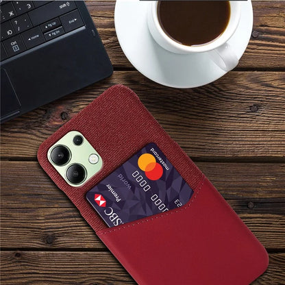 For Xiaomi Redmi Note 13 4G Phone Case PU Leather+PC Cover with Card Holder Slot