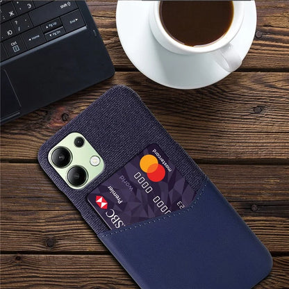 For Xiaomi Redmi Note 13 4G Phone Case PU Leather+PC Cover with Card Holder Slot