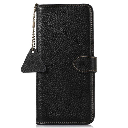 For Xiaomi Redmi Note 13 Pro 5G / Poco X6 5G Phone Case Genuine Cow Leather Cover Card Holder