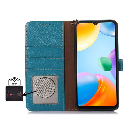 For Xiaomi Redmi Note 13 Pro 5G / Poco X6 5G Phone Case Genuine Cow Leather Cover Card Holder