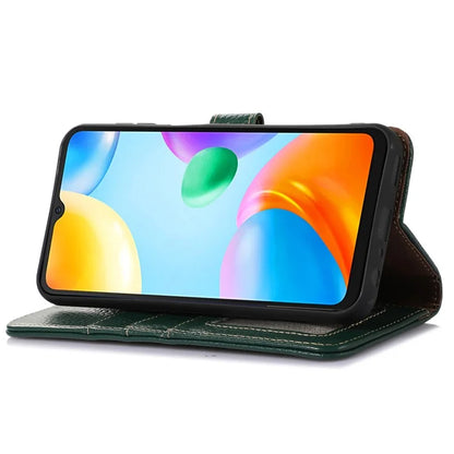 For Xiaomi Redmi Note 13 Pro 5G / Poco X6 5G Phone Case Genuine Cow Leather Cover Card Holder