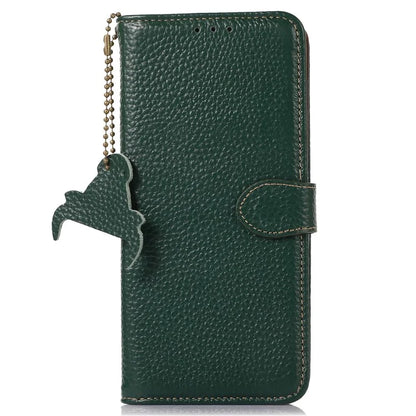 For Xiaomi Redmi Note 13 Pro 5G / Poco X6 5G Phone Case Genuine Cow Leather Cover Card Holder