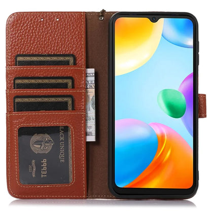 For Xiaomi Redmi Note 13 Pro 5G / Poco X6 5G Phone Case Genuine Cow Leather Cover Card Holder