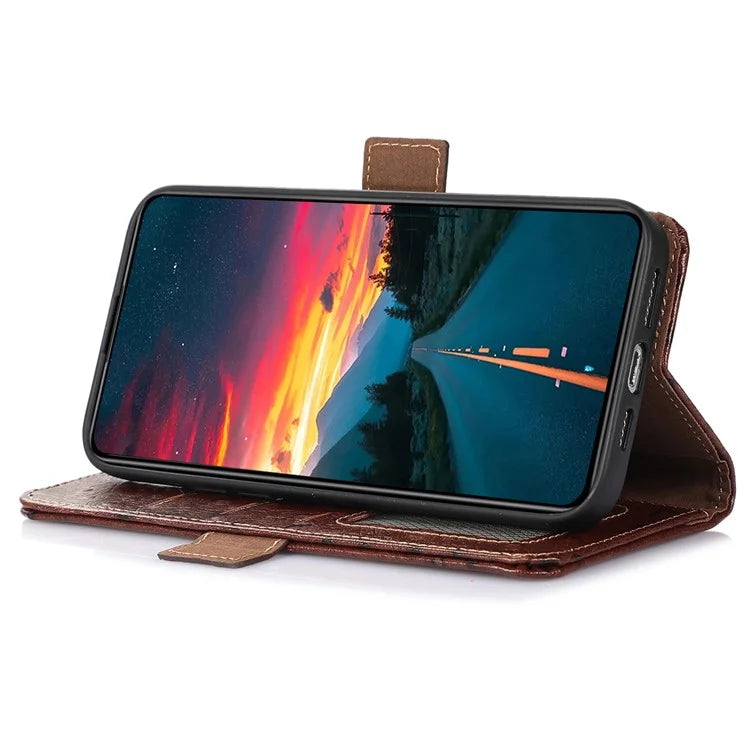 For Xiaomi Redmi Note 13 Pro 5G / Poco X6 5G Case Genuine Cow Leather RFID Blocking Phone Cover