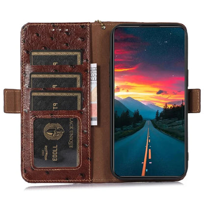 For Xiaomi Redmi Note 13 Pro 5G / Poco X6 5G Case Genuine Cow Leather RFID Blocking Phone Cover