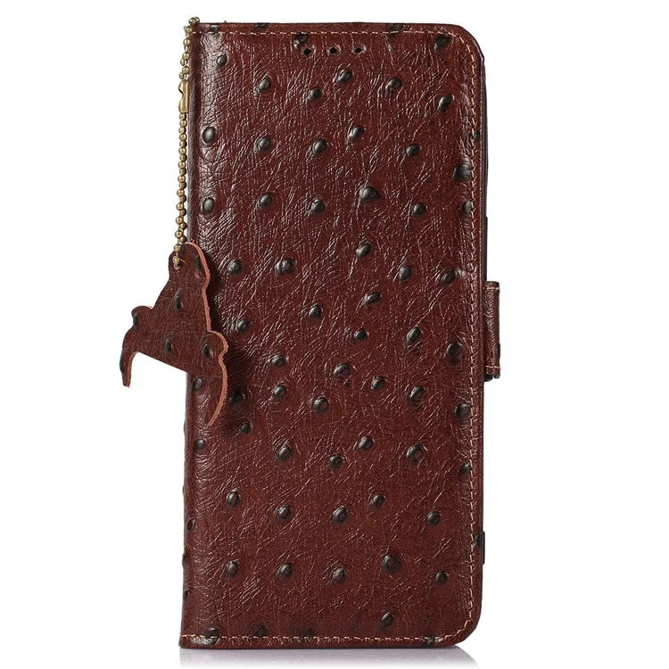 For Xiaomi Redmi Note 13 Pro 5G / Poco X6 5G Case Genuine Cow Leather RFID Blocking Phone Cover